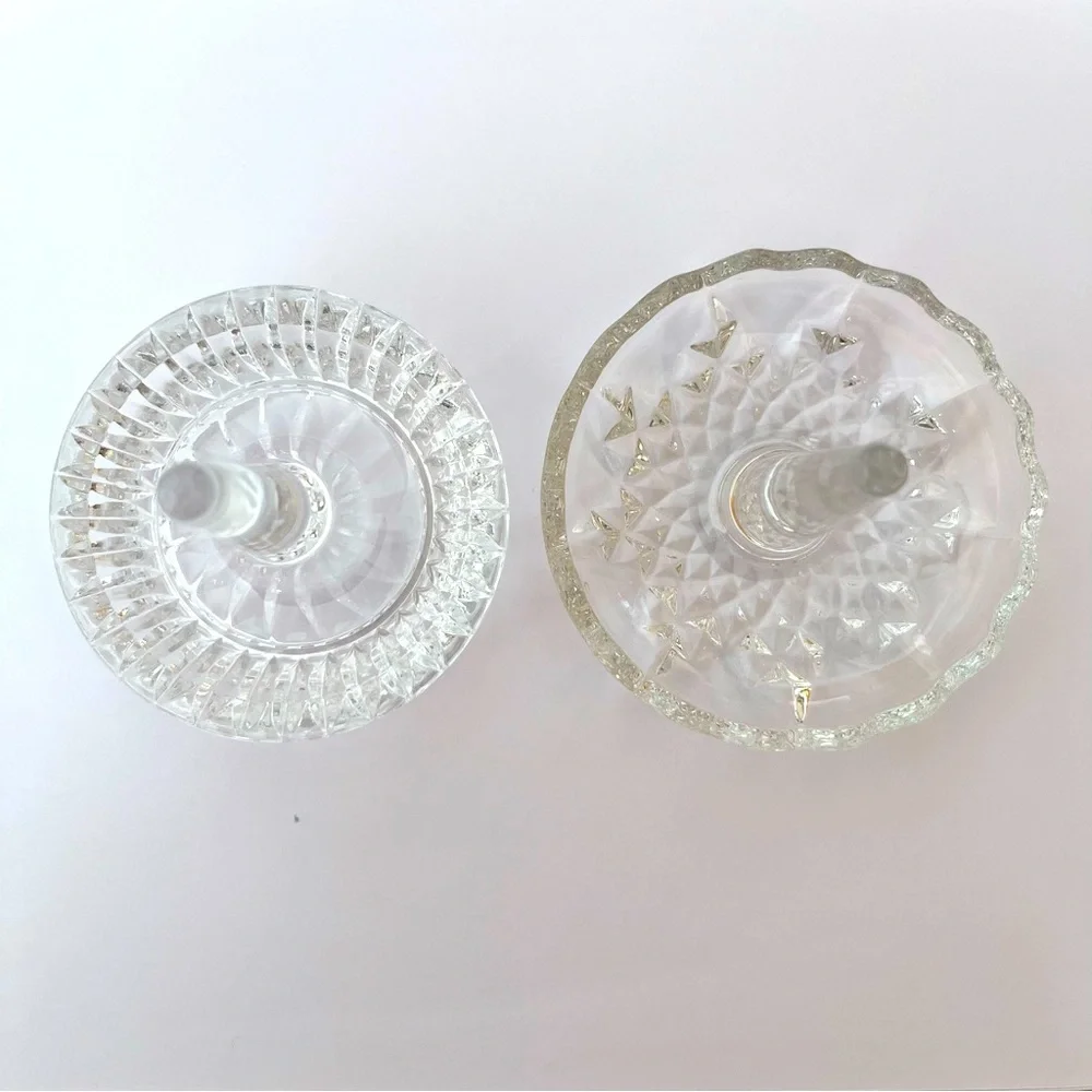 Ring Dish Clear Crystal or Cut Glass Bowl for Jewelry Display or Storage